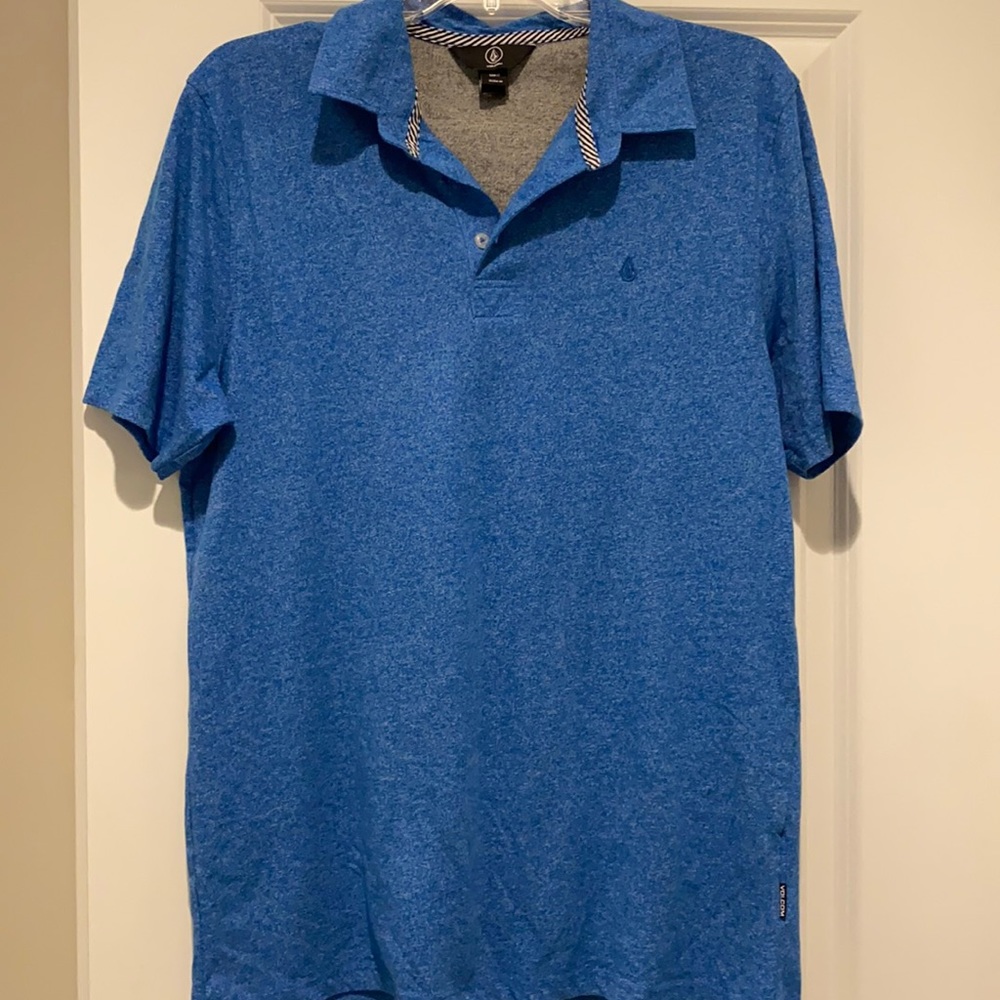 Volcom Men’s Wowzer Modern Fit Polo True Blue M